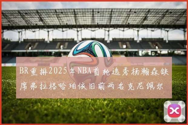 BR重排2025年NBA首轮选秀杨瀚森缺席弗拉格哈珀依旧前两名克尼佩尔锁定探花位